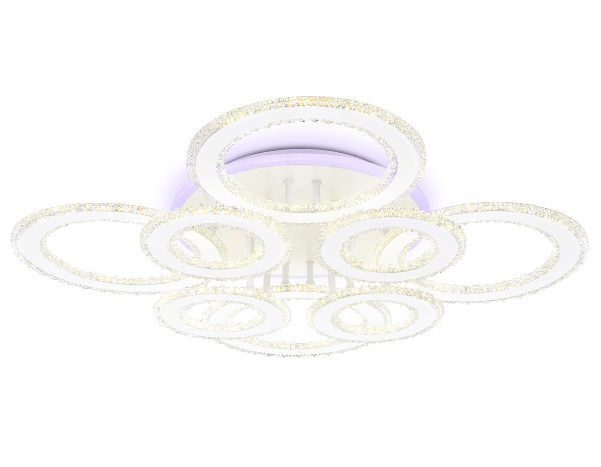 FA8854/4+4 WH белый 208W 3000K+6400K/3000K/6400K/4200K+4200K 750*750*120 (ПДУ РАДИО 2.4G)