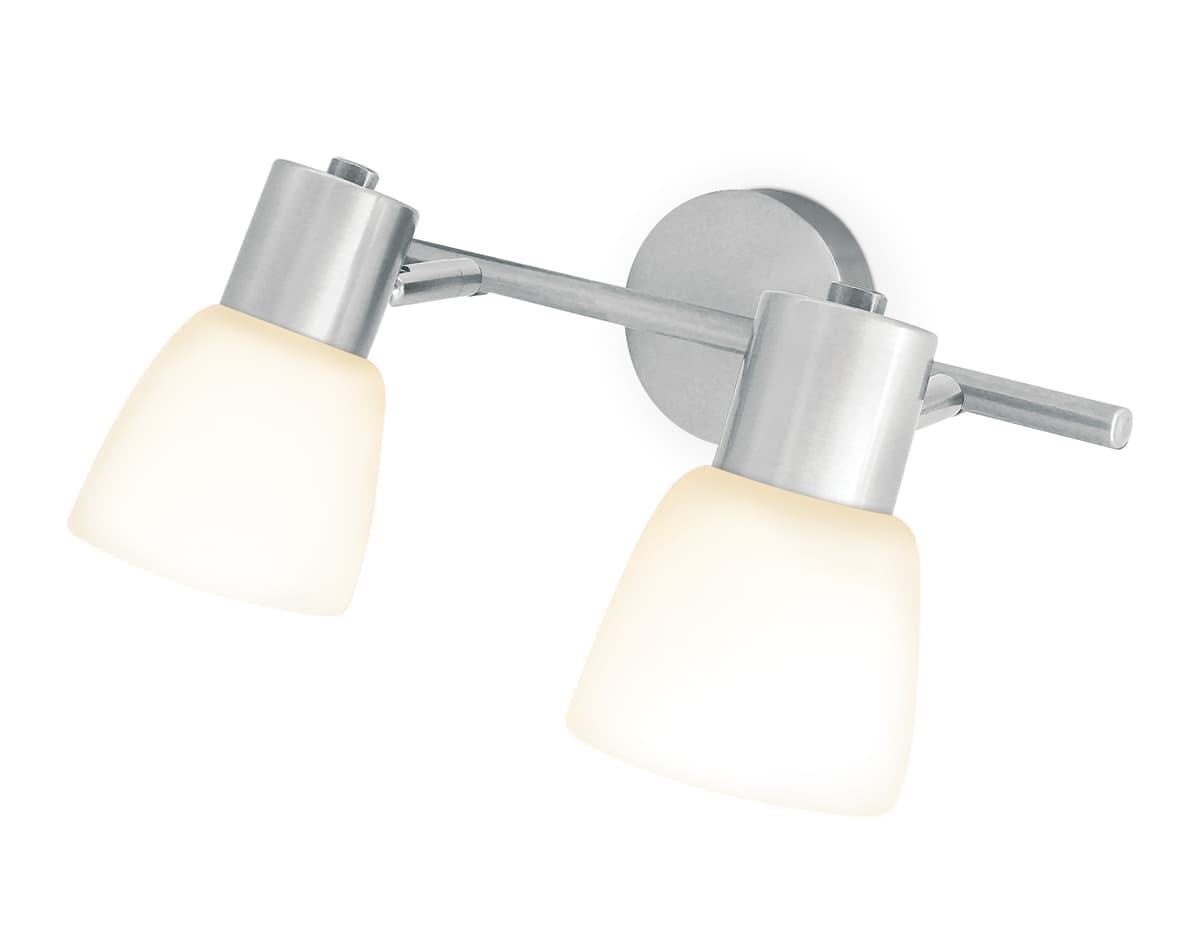 TR3963/2 CH/FR хром/белый матовый E27*2 max 40W 200*105*200