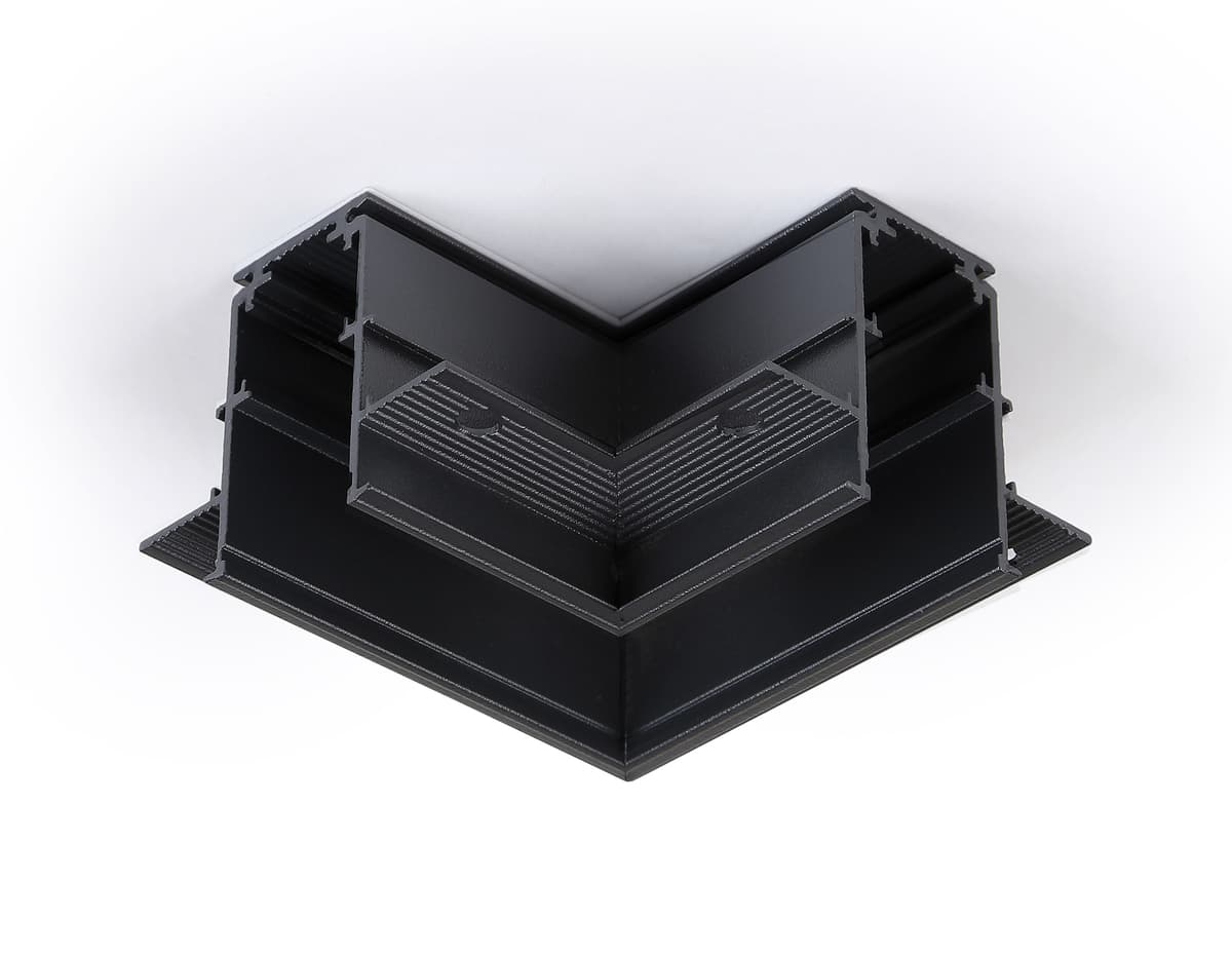 GL3354 BK черный коннектор угловой встраиваемый 85*85*H46.8