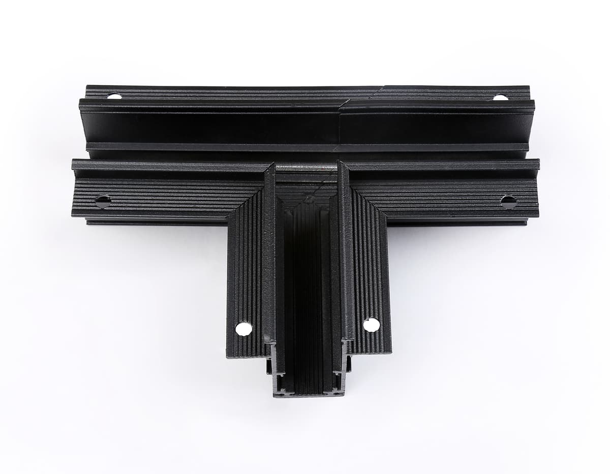 GL3356 BK черный коннектор т-образный встраиваемый 170*85*46,8