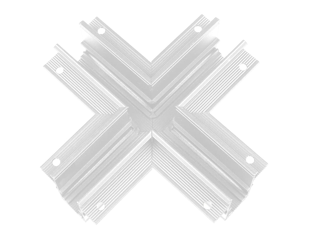 GL3357 WH белый коннектор х-образный встраиваемый 170*170*46,8