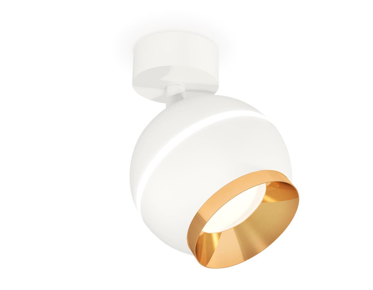 XM1101004 SWH/PYG белый песок/золото желтое полированное MR16 GU5.3 LED 3W 4200K (A2202,C1101,N7034)