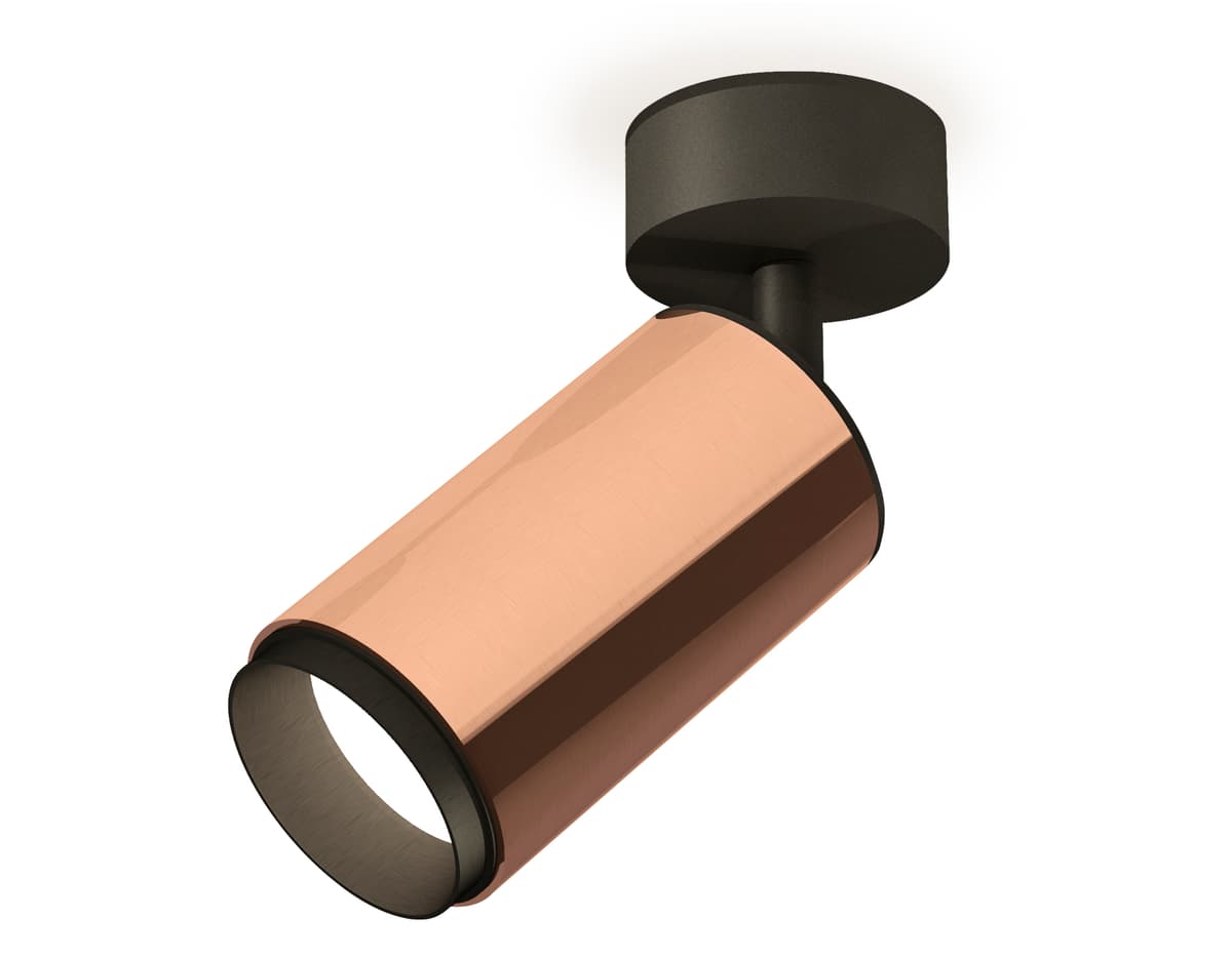 XM6326021 PPG/PBK золото розовое полированное/черный полированный MR16 GU5.3 (A2210, C6326, N6121)