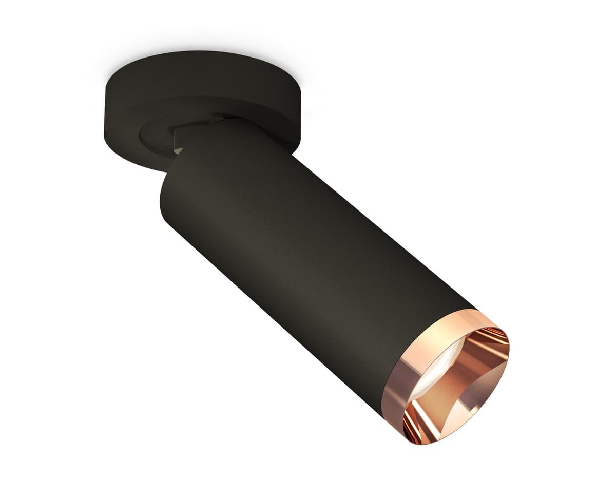 XM6343205 SBK/PPG черный песок/золото розовое полированное MR16 GU5.3 (A2229, C6343, N6135)